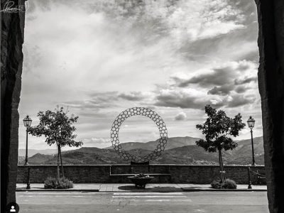 Outdoor sculptural work by a Tre Luci artist